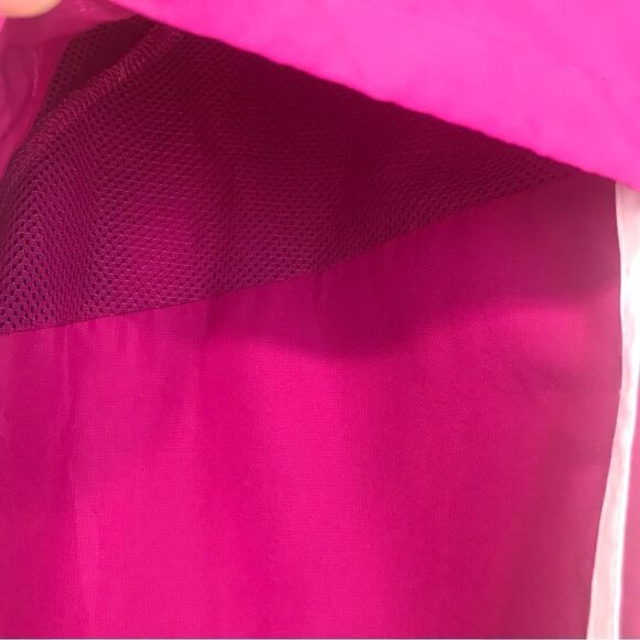 Adidas Magenta Pink White Stripe Vented Zip Up Track Jacket - Picture 15 of 15